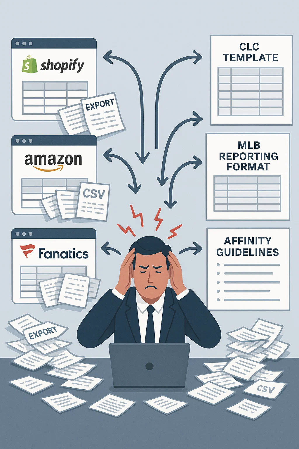 RoyaltyPilot converting spreadsheets to clean CLC files